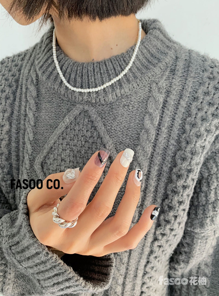 ins美甲穿戴甲,ins指甲图片美甲